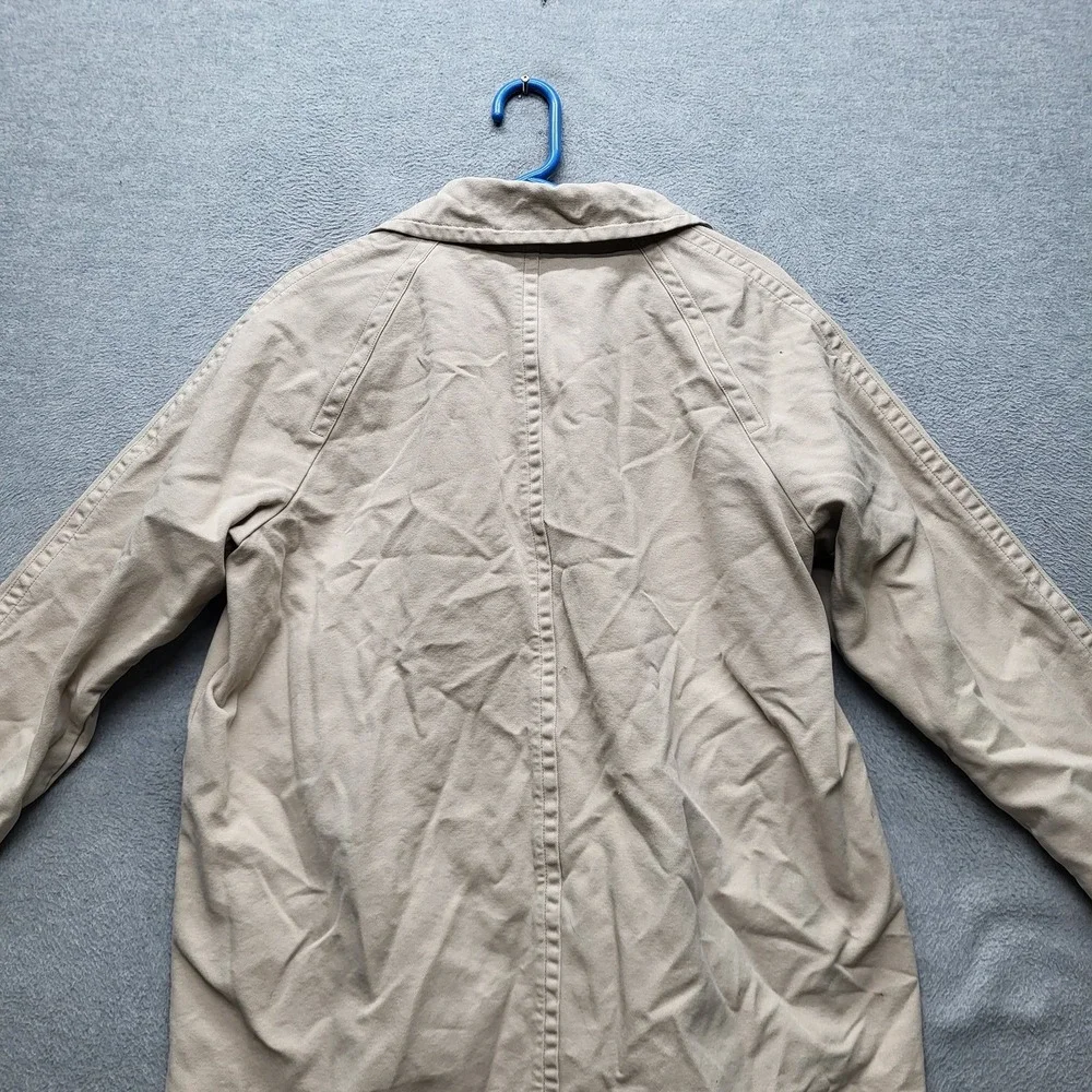 VINTAGE Outerknown Men Button Up Shirt S Beige‎ Canvas Chore Field Trench Y2K